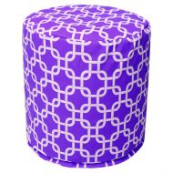 Generic Majestic Home Goods Links Cotton Indoor Ottoman Pouf