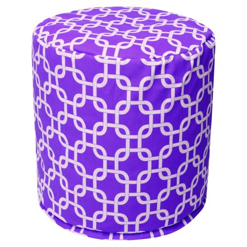 제네릭 Generic Majestic Home Goods Links Cotton Indoor Ottoman Pouf