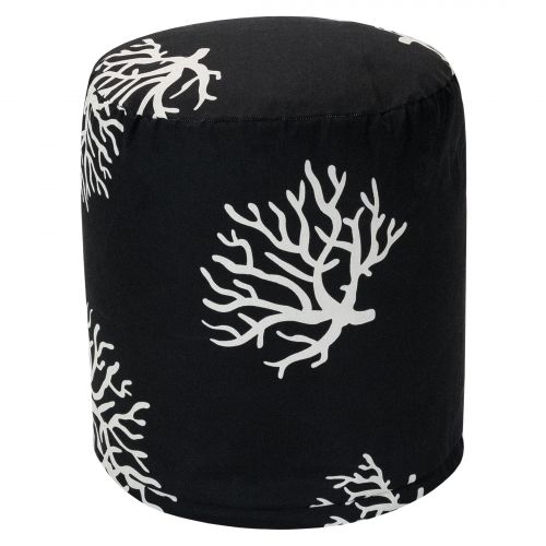  Majestic Home Goods Coral Indoor Outdoor Ottoman Pouf