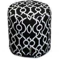 Majestic Home Goods Athens Indoor Outdoor Ottoman Pouf