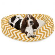 Majestic Pet 52 Chevron Sherpa Bagel Bed Removable Cover