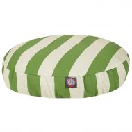 Majestic Pet Products Vertical Stripe Round Outdoor Indoor Pet Bed Removable Cover