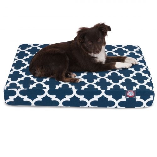 제네릭 Generic Trellis Small Orthopedic Memory Foam Rectangle Dog Bed