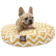 Majestic Pet Chevron Small Round Outdoor Indoor Pet Bed Removable Cover