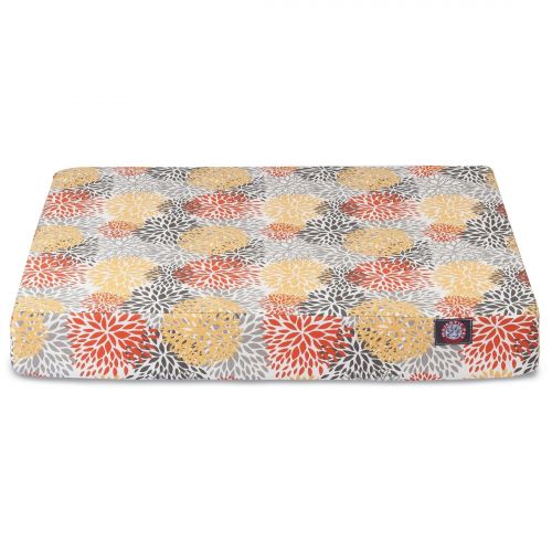  Majestic Pet Citrus Blooms Orthopedic Memory Foam Rectangle Dog Bed