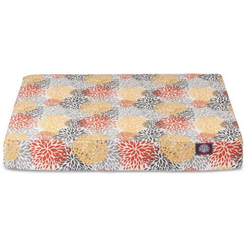  Majestic Pet Citrus Blooms Orthopedic Memory Foam Rectangle Dog Bed