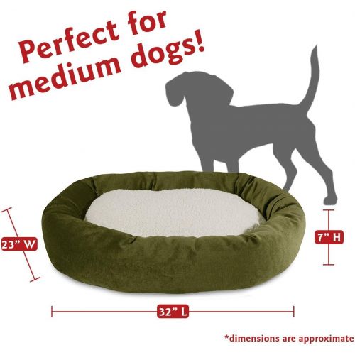  Majestic Pet Apple Villa Collection Sherpa Bagel Dog Bed