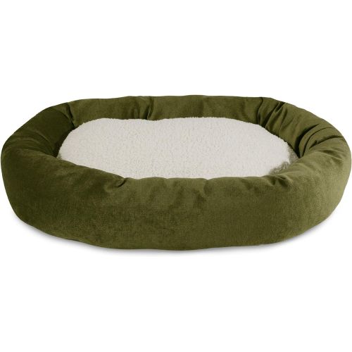  Majestic Pet Apple Villa Collection Sherpa Bagel Dog Bed