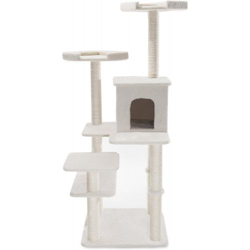  Majestic Pet Products 66 inch Beige Casita Cat Furniture Condo House Scratcher Multi Level Pet Activity Tree