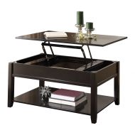 Major-Q Contemporary Black Finish Lift Top Coffee Table for Living Room 9082950