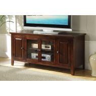 Major-Q 9010346 Transitional Contemporary Style Chocolate Finish Rectangular Wooden Top and Frame TV Stand
