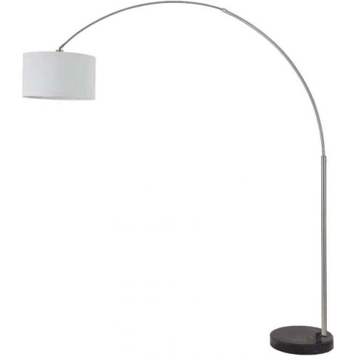  SH Lighting 6938ES-XL Steel Adjustable Arching Floor Lamp with Marble Base, 81 H