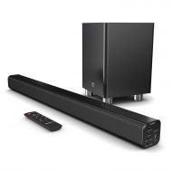 [아마존베스트]Majority K2 Bluetooth Sound Bar with Wireless Subwoofer, Home Audio System for TVs/Smart TVs, Monitor, Flat Screen, for Gaming and Home Theater with RCA, HDMI ARC, Optical and USB