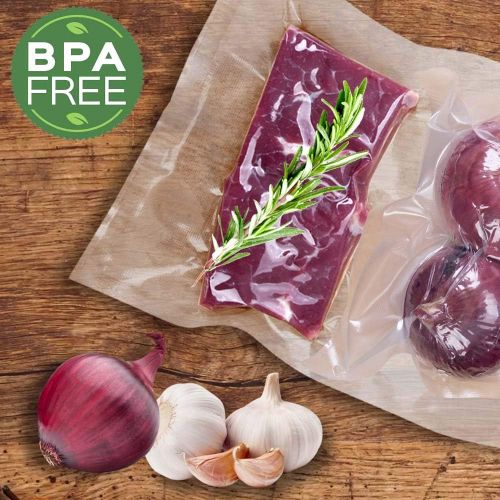  Premium!! MakMeFre 8 Pack 8x20(4Rolls) and 11x20 (4Rolls) Vacuum Sealer Bags Rolls for Food Saver,Commercial Grade, BPA Free,Puncture Prevention,Great for Sous Vide