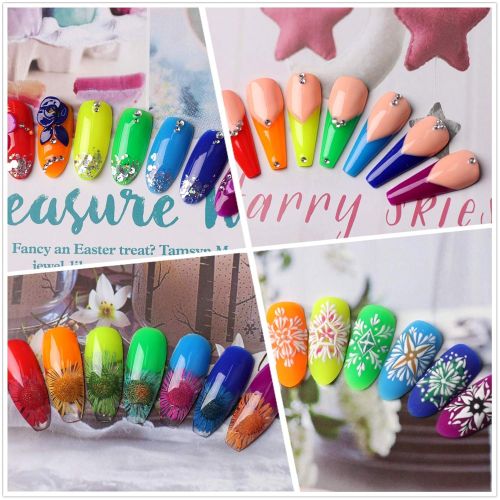  [아마존 핫딜] [아마존핫딜]Makartt P-22 Poly Nail Extension Gel Kit Rainbow Color Nail Builder Gel Nail Thickening Solution Nail Equipment