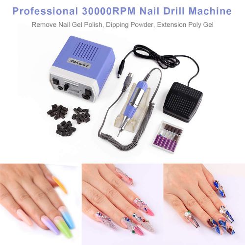  [아마존 핫딜] [아마존핫딜]Makartt Nail Drill Electric Nail File Machine JD700 Professional 30000RPM Manicure Drill for Acrylic Nails Remove Gel Polish Poly Nail Gel Gift for Women Home and Salon Use B-01