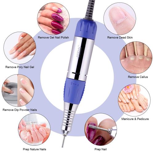  [아마존 핫딜] [아마존핫딜]Makartt Nail Drill Electric Nail File Machine JD700 Professional 30000RPM Manicure Drill for Acrylic Nails Remove Gel Polish Poly Nail Gel Gift for Women Home and Salon Use B-01