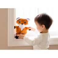 /MakaylasTreasures Fox Plush, Personalized Stuffed Animal for Woodland Nursery
