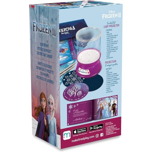  Make It Real - Disney Frozen 2 Starlight Projector - DIY Ceiling Projector for Girls - Illuminates Kids Bedrooms with Scenes from Disney’s Frozen 2