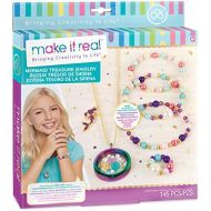 [아마존베스트]Make It Real - Mermaid Treasure Jewelry. DIY Mermaid Themed Jewelry Making Kit for Girls. Guides Tweens to Craft a Unique Pendant Locket Necklace, Ring, and Two Beaded Charm Bracel