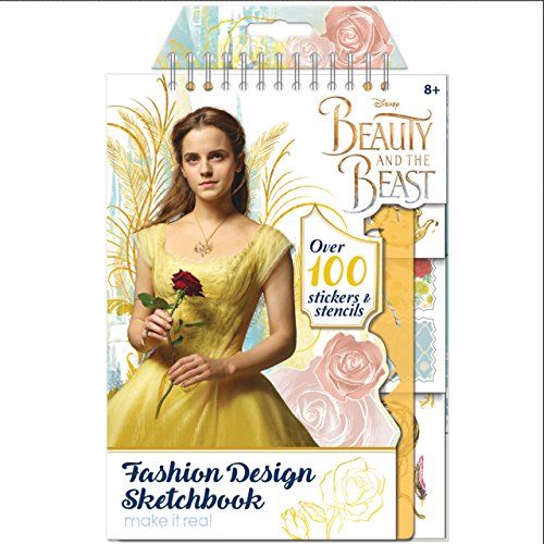  Make It Real Beauty and the Beast Disney Movie Fashion Design Sketch Book Art Kit