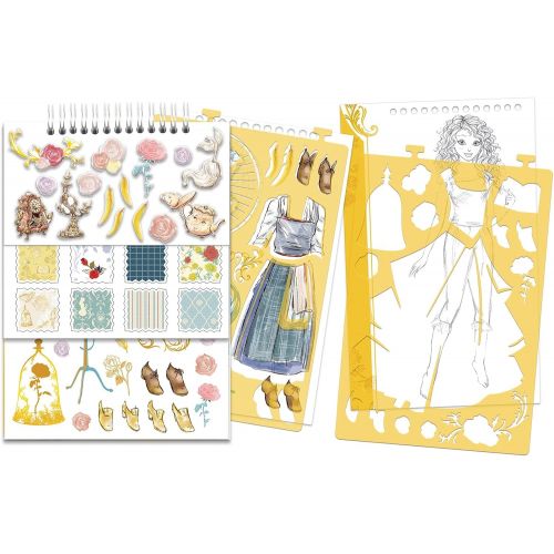  Make It Real Beauty and the Beast Disney Movie Fashion Design Sketch Book Art Kit