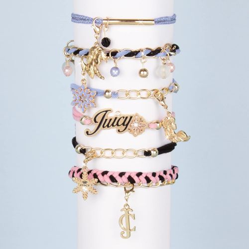  Make It Real Disney Frozen X Juicy Couture Fashion Fantasy DIY Charm Bracelet Making Kit with Frozen & Juicy Couture Charms Arts & Crafts Bead Kit for Girls & Teens Makes 6