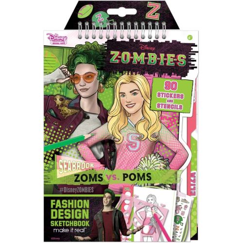  Make It Real Disney Zombies Fashion Design Sketchbook. Disney Inspired Fashion Design Coloring Book for Girls. Includes Addison and Bree Sketch Pages, Stencils, Stickers, and Des