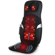 Make Lemonade Shiatsu Massage Cushion with Heat | Customizable Multiple Zone Back Massage Chair with Deep...