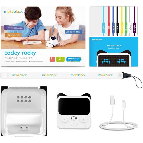  [아마존 핫딜]  [아마존핫딜]Makeblock Codey Rocky Programmable Robot, Fun Toys Gift to Learn AI, Python, Remote Control, Available for Windows, Mac OS, Chromebook, iOS, and Android, STEM Education for Kids Ag