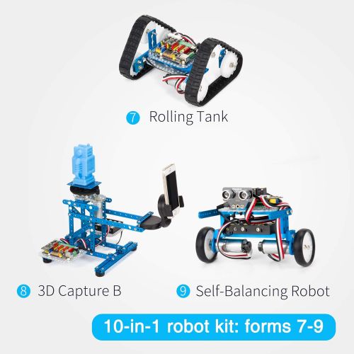  [아마존 핫딜] Makeblock DIY Ultimate Robot Kit - Premium Quality - 10-in-1 Robot - STEM Education - Arduino - Scratch 2.0 - Programmable Robot Kit for Kids to Learn Coding, Robotics and Electron