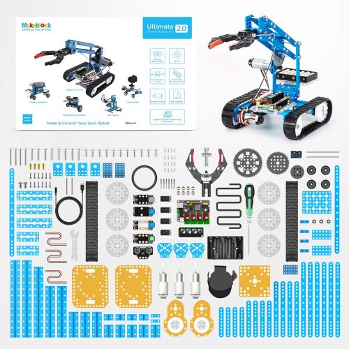  [아마존 핫딜] Makeblock DIY Ultimate Robot Kit - Premium Quality - 10-in-1 Robot - STEM Education - Arduino - Scratch 2.0 - Programmable Robot Kit for Kids to Learn Coding, Robotics and Electron