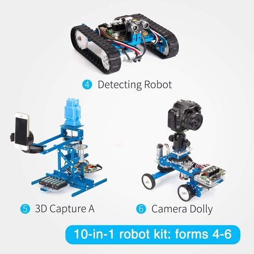  Makeblock DIY Ultimate Robot Kit - Premium Quality - 10-in-1 Robot - STEM Education - Arduino - Scratch 2.0 - Programmable Robot Kit for Kids to Learn Coding, Robotics and Electron