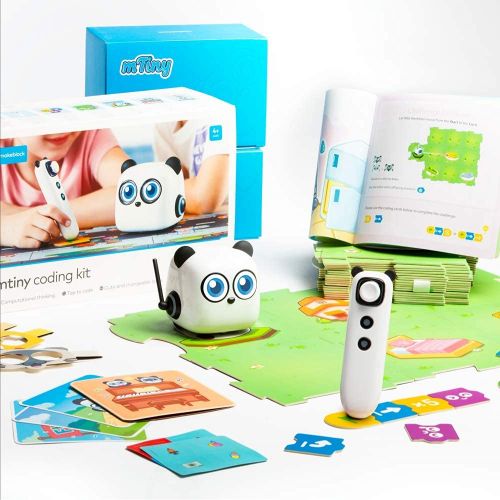 Makeblock mTiny Coding Robot Kit, Early Childhood STEM Educational Smart Robot Toy for Kids Aged 4+, DIY Screen Free Rechargeable Remote Control Robot, Gift for Boys and Girls