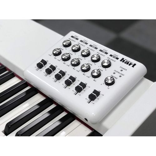  [아마존베스트]Maker Hart LOOP MIXER - Portable Audio Mixer with 5 Channels, 5 x 1/8 Stereo and 1/4 Mono to Stereo DM2S Adapter