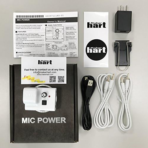  [아마존베스트]Maker hart Just Mic Power EU, White