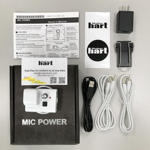  [아마존베스트]Maker hart Just Mic Power EU, White
