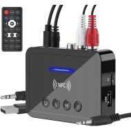 MakerHawk Blue Tooth 5.0 Transmitter Receiver 3 in 1 Blue Tooth Adapter 3.5mm AUX RCA USB for W ireless Hi-Fi Stereo Audio Music Compatible with PC/Tablet/Speaker/Home Car Sound System