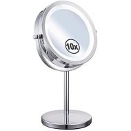 LED Vanity Mirror With Lights ，10x Magnification Bathroom Beauty Mirror, 360 Rotating Function Shaving Mirror/Makeup Mirror（Battery powered）