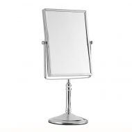 Makeup mirror Mano Home European-Style Metal Desktop Double-Sided Vanity Mirror HD Bathroom Beauty Mirror Bedroom Folding Vanity Mirror 360 ° Freely Rotating Mirror