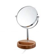 Makeup mirror 7 Inch Double-Sided 3X Magnification with Storage Tray Base 360 Degree Rotating Metal Dressing Table Mirror