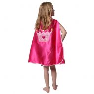 Making Believe Girls 24 Princess Crown Satin Cape (Choose Style)