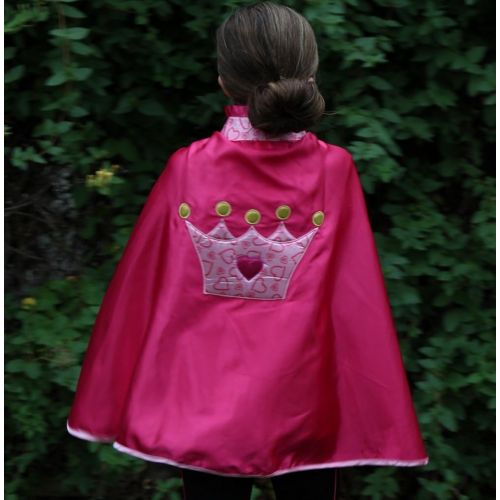  Making Believe Girls 24 Princess Crown Satin Cape (Choose Style)