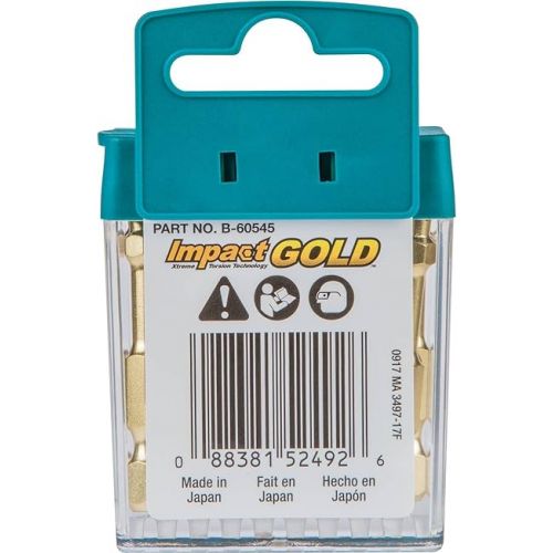  Makita B-60545 Impact Gold T25 Torx 2″ Power Bit, 15/Pk