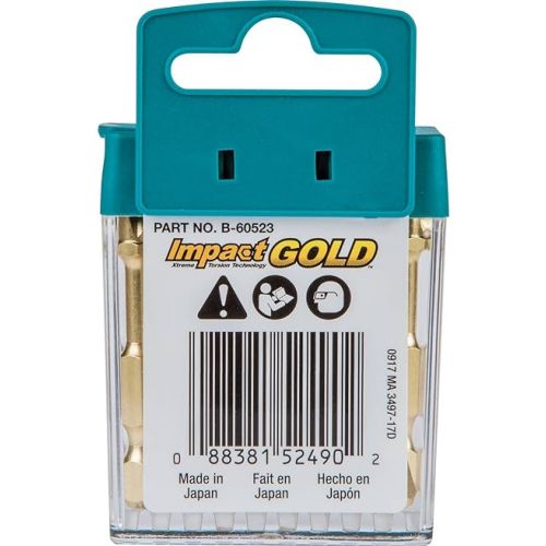  Makita B-60523 Impact Gold #2 Phillips 2″ Power Bit, 15/Pk