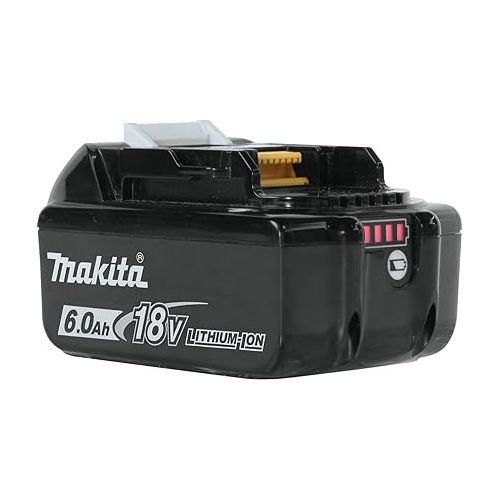  Makita BL1860B-2 18V LXT Lithium-Ion 6.0Ah Battery, 2/pk, Black