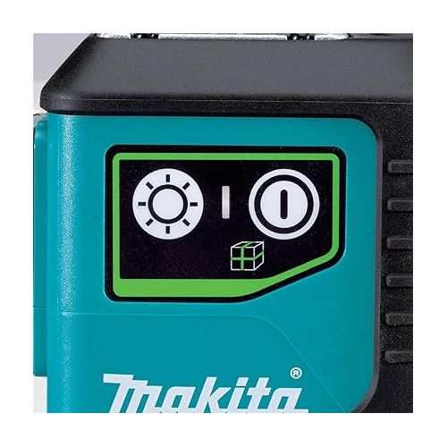  Makita SK700GD 12V max CXT® Lithium-Ion Cordless Self-Leveling 360° 3-Plane Green Laser, Class II, 510-530 nm, 2 mW, Tool Only