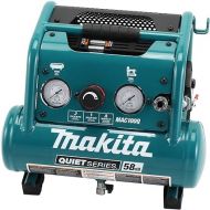 Makita MAC100Q Quiet Series, 1/2 HP, 1 Gallon Compact, Oil-Free, Electric Air Compressor