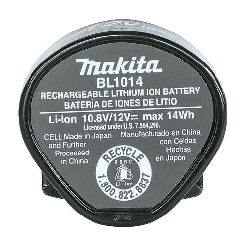  Makita BL1014 12V Max Lithium-Ion Battery , Black , pocket size