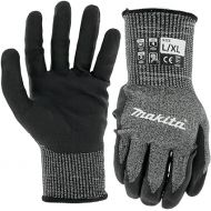 Makita Unisex FitknitA T 04145 Advanced FitKnit Cut Level 7 Nitrile Coated Dipped Gloves Large X Large, Gray/Black, Large X-Large US